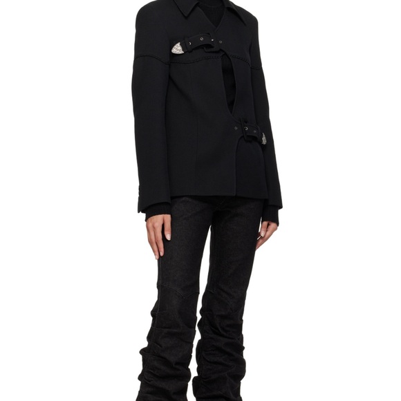 Anderson Bell Jessica turtleneck slit knit black S - Picture 4 of 6